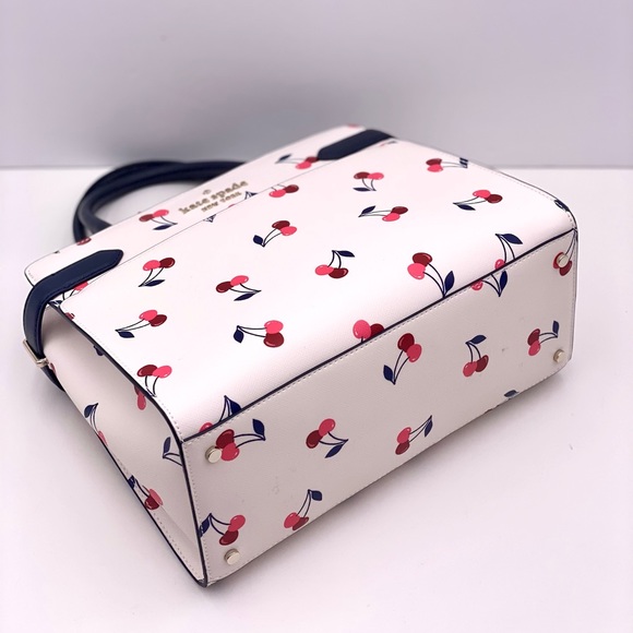Kate Spade Staci Medium Satchel Dancing Cherries Crossbody - Picture 12 of 14
